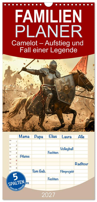 Camelot – Aufstieg und Fall einer Legende (CALVENDO Familienplaner 2027)