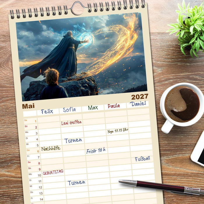 Camelot – Aufstieg und Fall einer Legende (CALVENDO Familienplaner 2027)