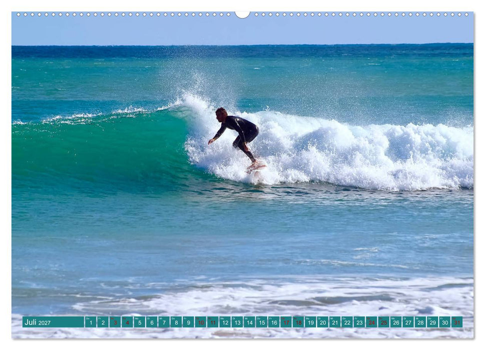 Surfen auf wilden Wellen (CALVENDO Premium Wandkalender 2027)