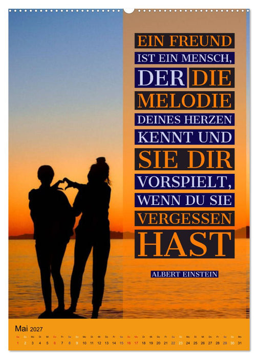 Freundschaft Weisheiten und Zitate (CALVENDO Premium Wandkalender 2027)