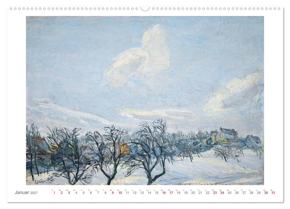 Landschaft im Licht. Daniel Wohlgemuth 1876-1967 (CALVENDO Premium Wandkalender 2027)