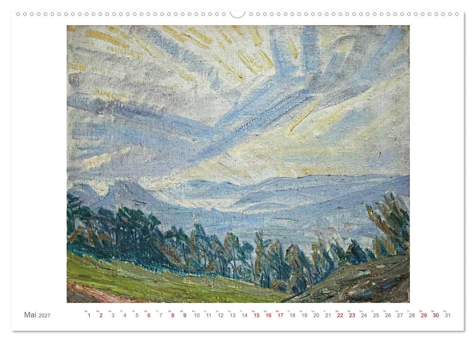 Landschaft im Licht. Daniel Wohlgemuth 1876-1967 (CALVENDO Premium Wandkalender 2027)