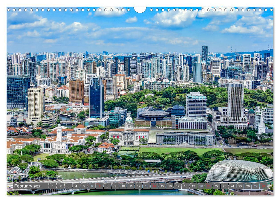 Singapore - Discover Central Area (CALVENDO Monthly Calendar 2027)