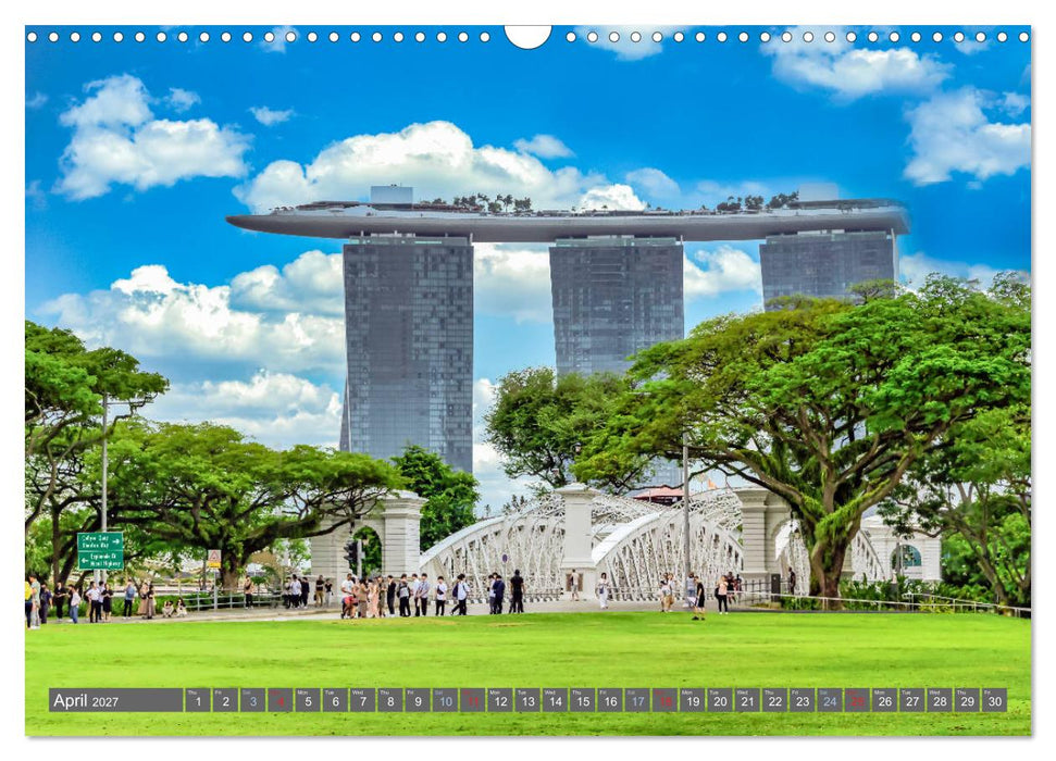 Singapore - Discover Central Area (CALVENDO Monthly Calendar 2027)