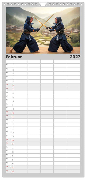 Martial Arts - Kampf und Eleganz (CALVENDO Familienplaner 2027)