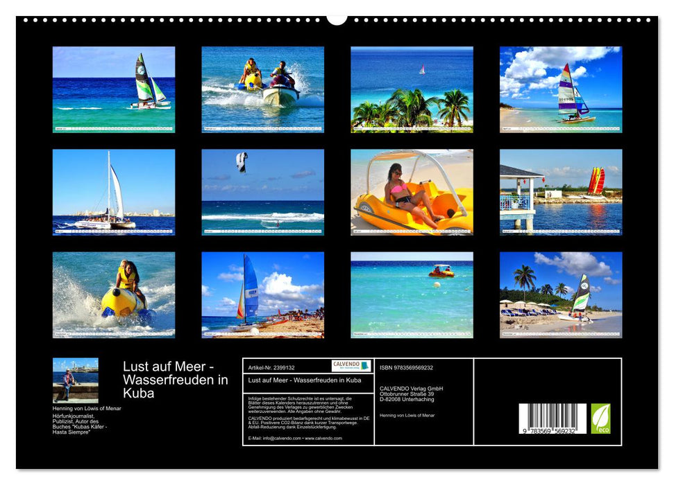 Lust auf Meer - Wasserfreuden in Kuba (CALVENDO Premium Wandkalender 2027)