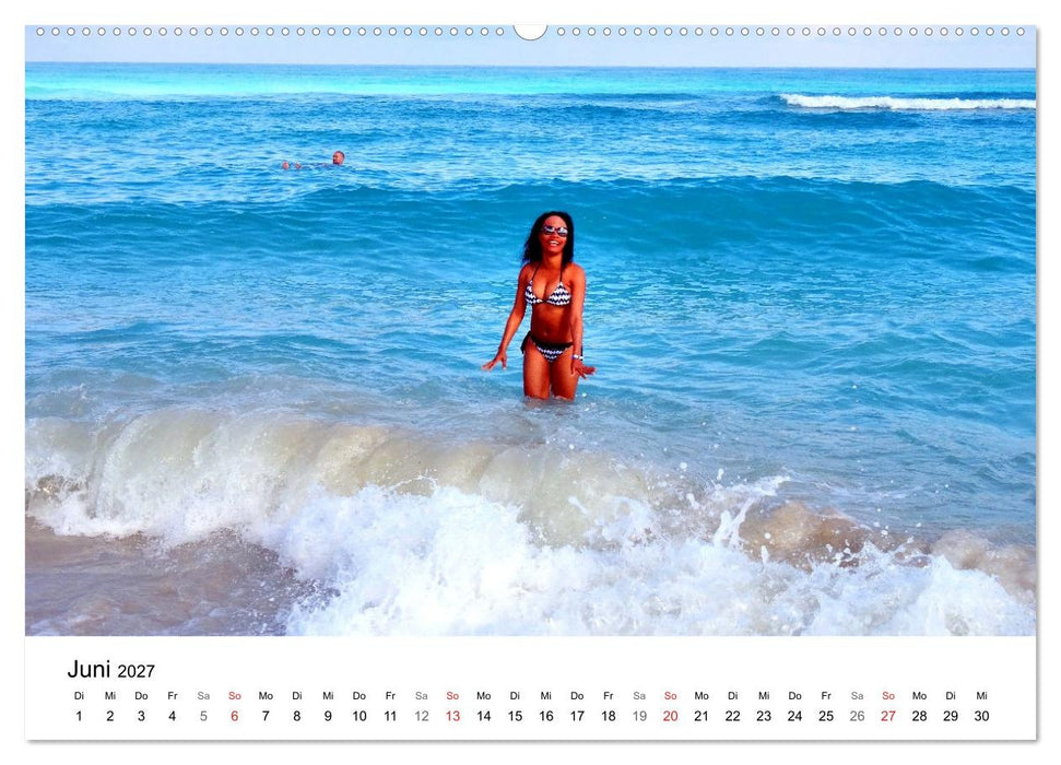 Meeres-Lust - Strandnixen in Kuba (CALVENDO Premium Wandkalender 2027)