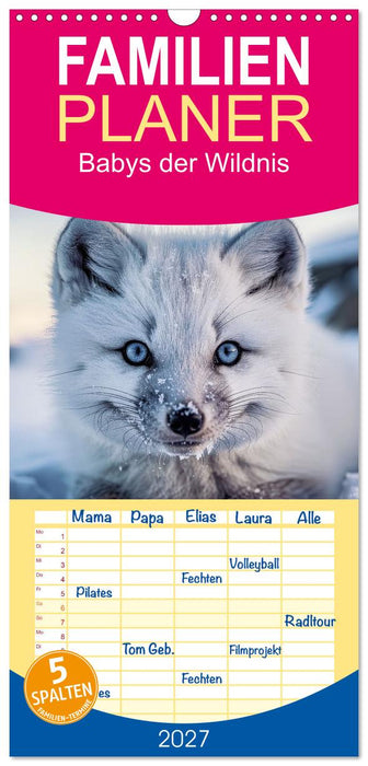 Babys der Wildnis (CALVENDO Familienplaner 2027)