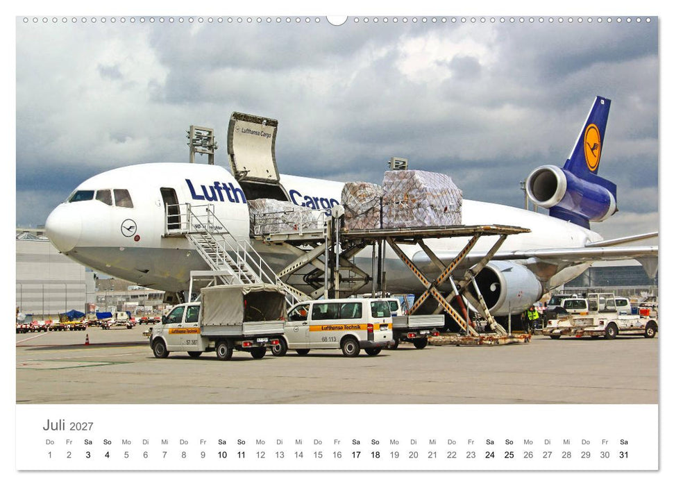 Große und kleine Flieger am Flughafen (CALVENDO Premium Wandkalender 2027)