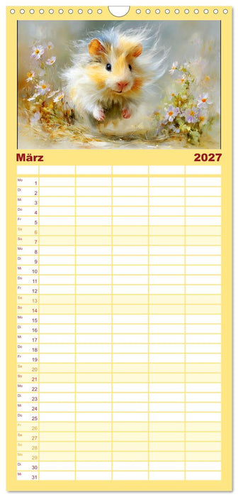Meerschweinchen. Bezauberndes Gartenglück (CALVENDO Familienplaner 2027)