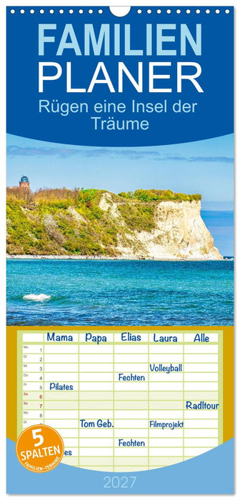 Rügen eine Insel der Träume (CALVENDO Familienplaner 2027)