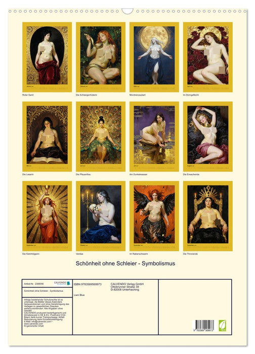 Schönheit ohne Schleier - Symbolismus (CALVENDO Wandkalender 2027)