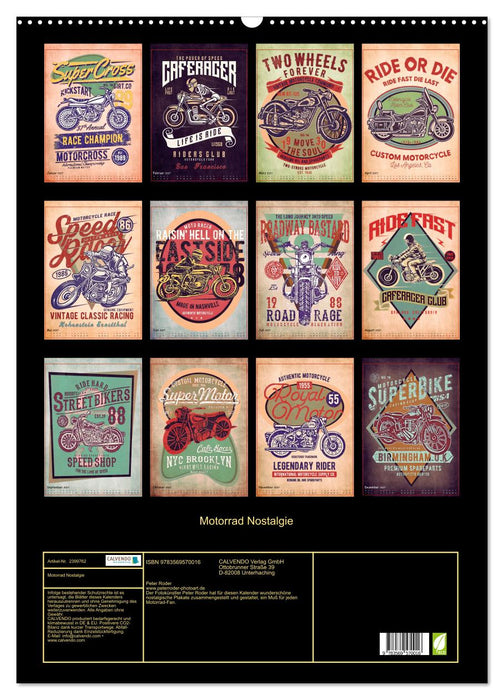 Motorrad Nostalgie (CALVENDO Wandkalender 2027)