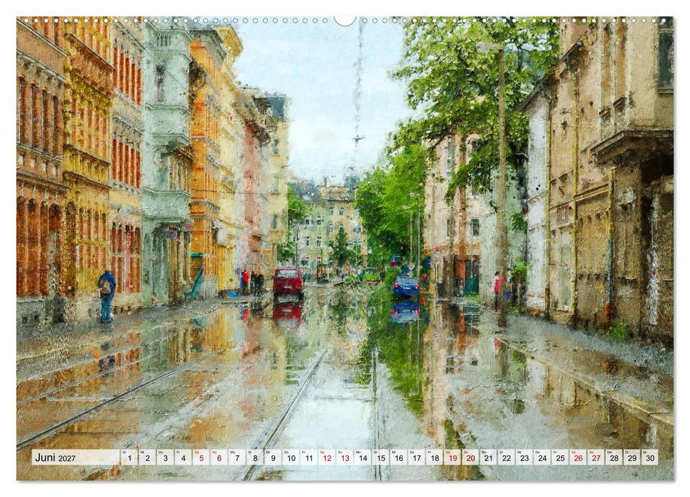 Gera gesehen mit Pinsel und Öl (CALVENDO Wandkalender 2027)