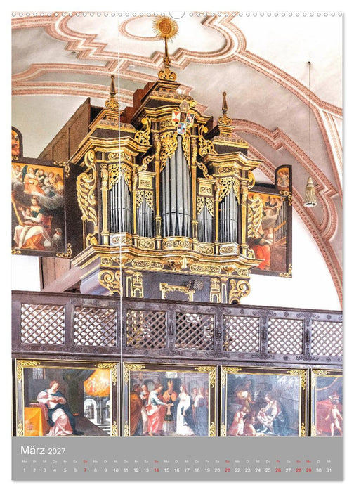 Barock Orgeln, Königinnen der Instrumente (CALVENDO Wandkalender 2027)