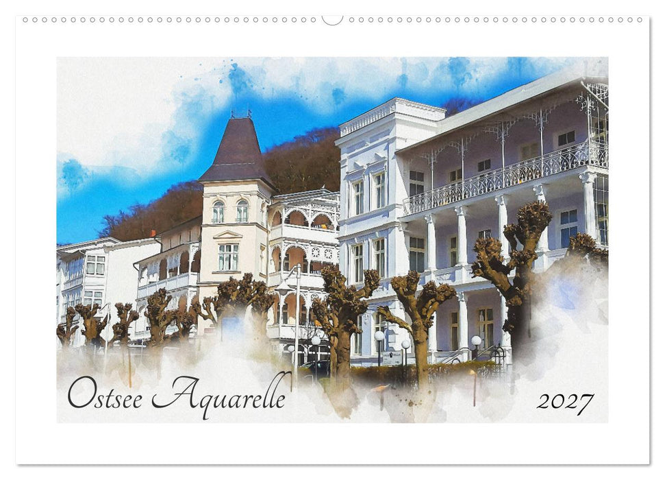 Ostsee Aquarelle (CALVENDO Wandkalender 2027)