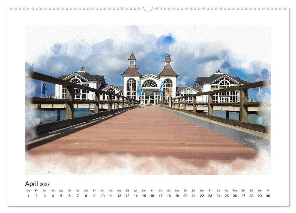 Ostsee Aquarelle (CALVENDO Wandkalender 2027)