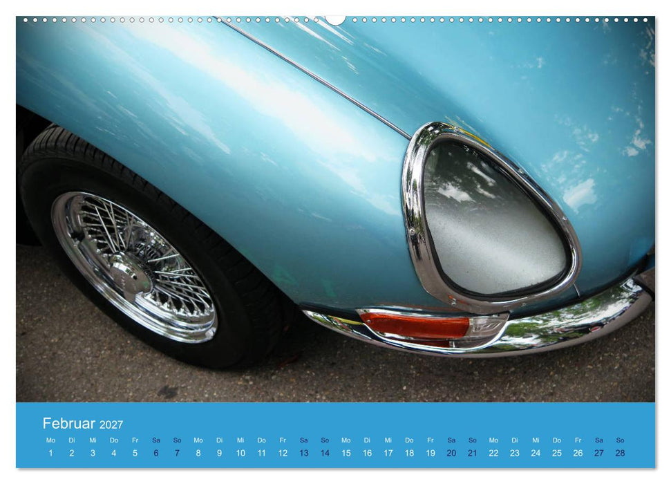 Jaguar E-Type Memorial (CALVENDO Premium Wandkalender 2027)