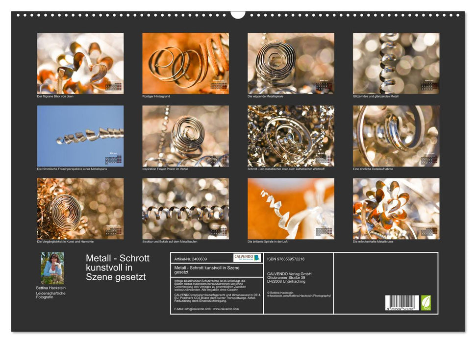 Metall - Schrott kunstvoll in Szene gesetzt (CALVENDO Wandkalender 2027)