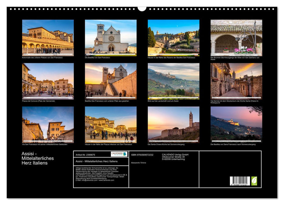 Assisi - Mittelalterliches Herz Italiens (CALVENDO Wandkalender 2027)
