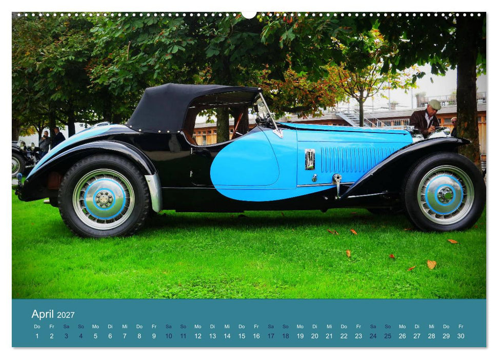 Bugatti - fahrende Kunstwerke (CALVENDO Wandkalender 2027)
