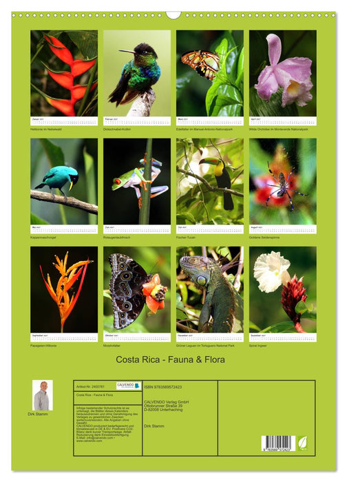 Costa Rica - Fauna & Flora (CALVENDO Wandkalender 2027)