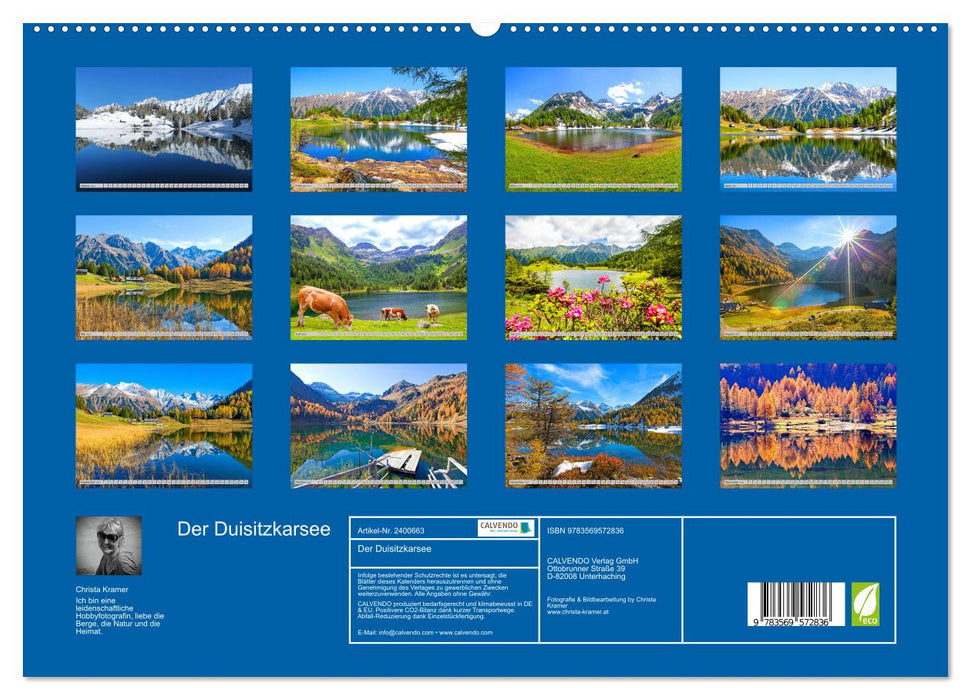 Der Duisitzkarsee (CALVENDO Premium Wandkalender 2027)