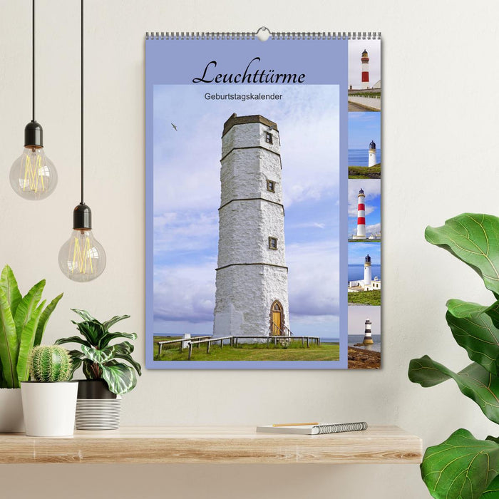 Leuchttürme - Geburtstagskalender (CALVENDO Wandkalender 2027)