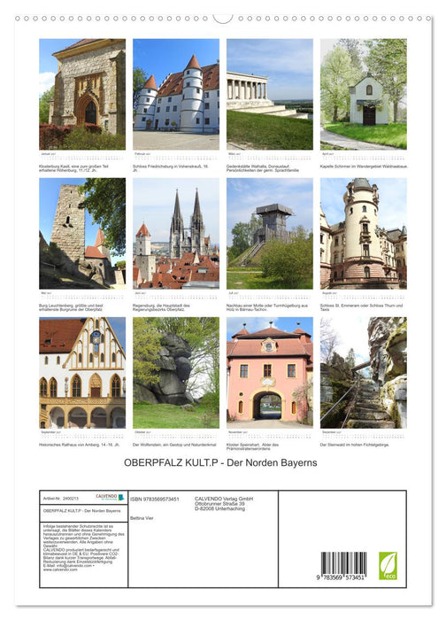 OBERPFALZ KULT.P - Der Norden Bayerns (CALVENDO Premium Wandkalender 2027)