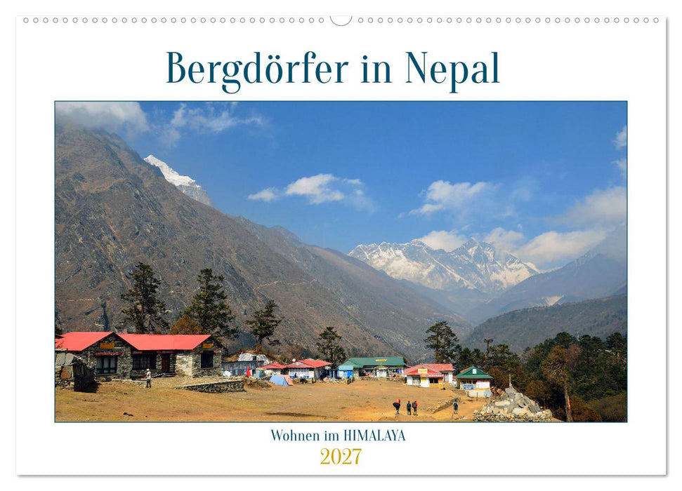 Wohnen im HIMALAYA (CALVENDO Wandkalender 2027)