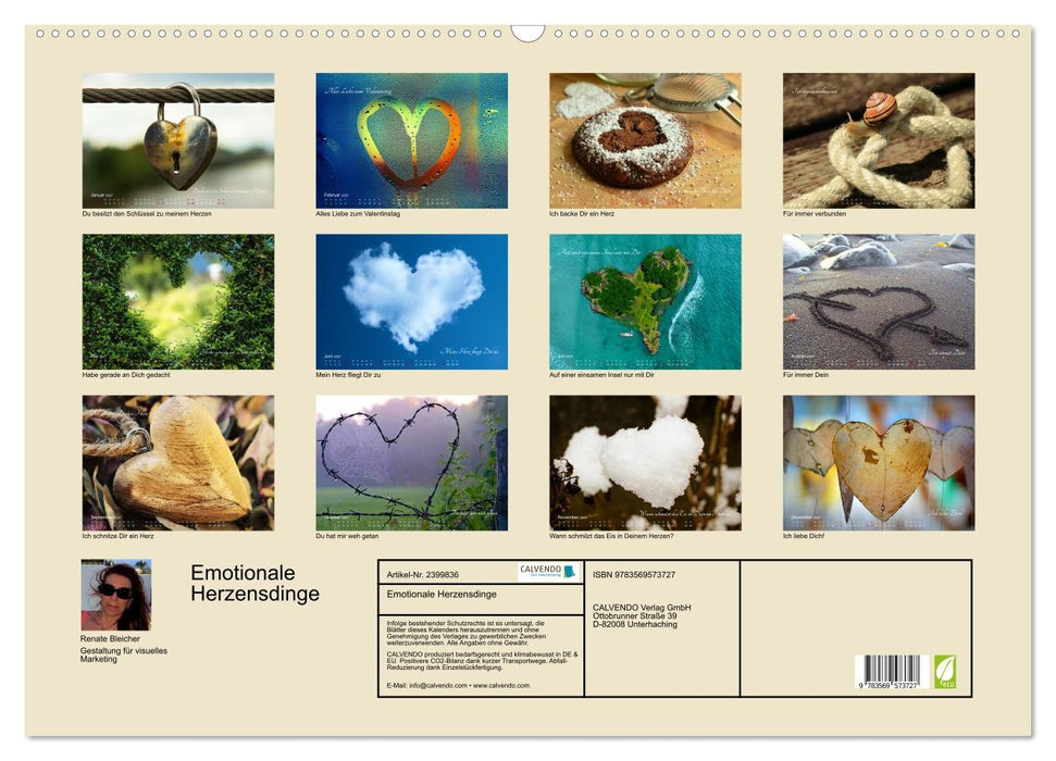 Emotionale Herzensdinge (CALVENDO Wandkalender 2027)