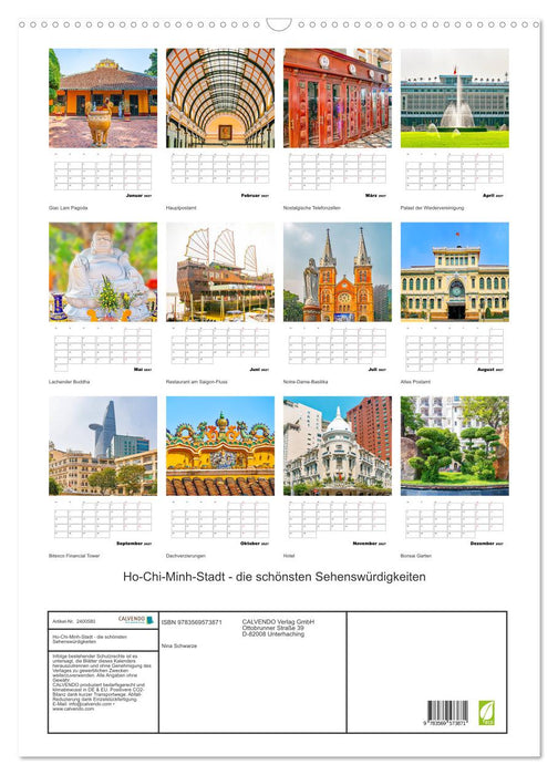 Ho-Chi-Minh-Stadt - die schönsten Sehenswürdigkeiten (CALVENDO Wandkalender 2027)