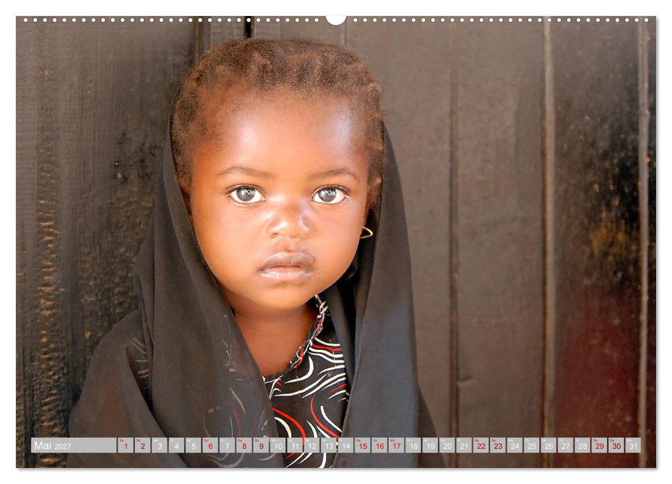 Kinderaugen aus Afrika (CALVENDO Wandkalender 2027)