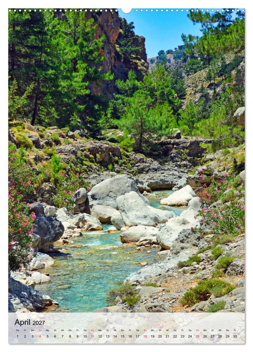Naturerlebnis Samaria Schlucht auf Kreta (CALVENDO Premium Wandkalender 2027)