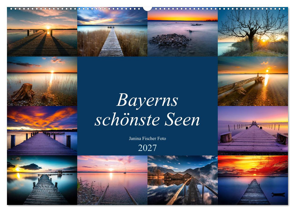 Schöne Seen in Bayern (CALVENDO Wandkalender 2027)