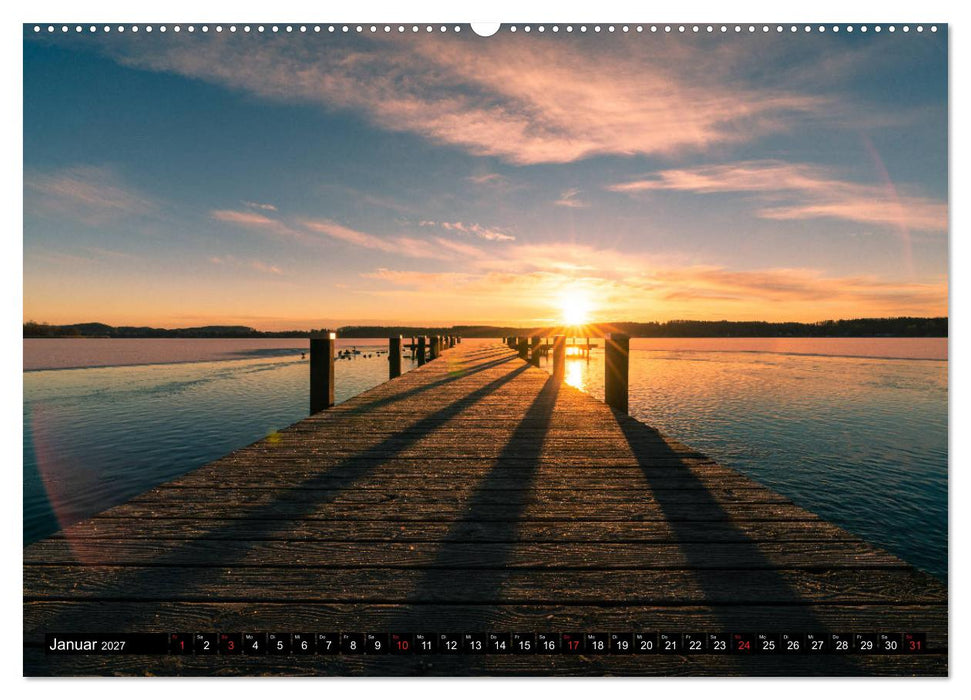 Schöne Seen in Bayern (CALVENDO Wandkalender 2027)