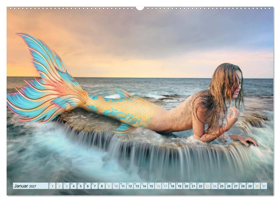 Meerjungfrauen - Fantasieschönheiten (CALVENDO Premium Wandkalender 2027)