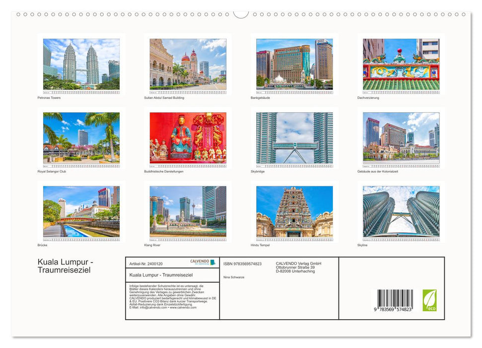 Kuala Lumpur - Traumreiseziel (CALVENDO Premium Wandkalender 2027)