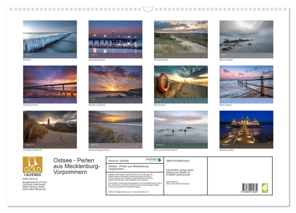 Ostsee - Perlen aus Mecklenburg-Vorpommern (CALVENDO Wandkalender 2027)