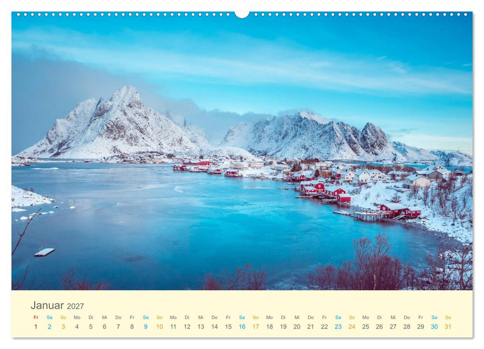Wanderwege - zu Fuß in Europa (CALVENDO Premium Wandkalender 2027)