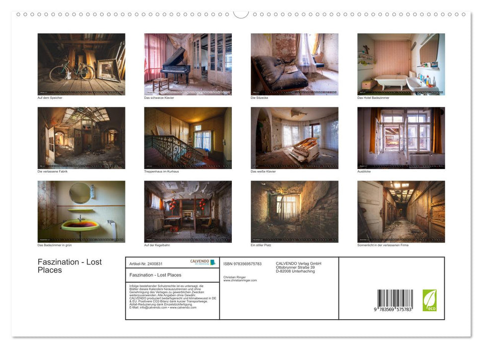 Faszination - Lost Places (CALVENDO Premium Wandkalender 2027)