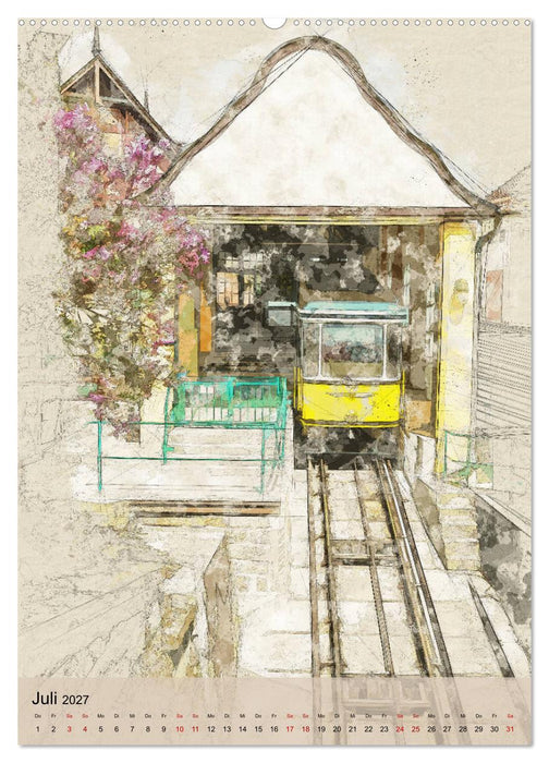Dresden wie gemalt (CALVENDO Premium Wandkalender 2027)