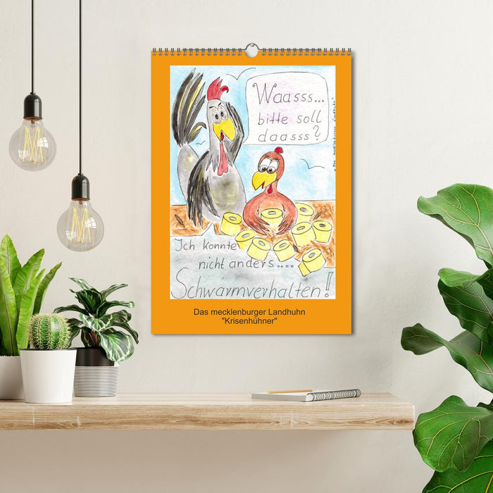 Das mecklenburger Landhuhn "Krisenhühner" (CALVENDO Wandkalender 2027)