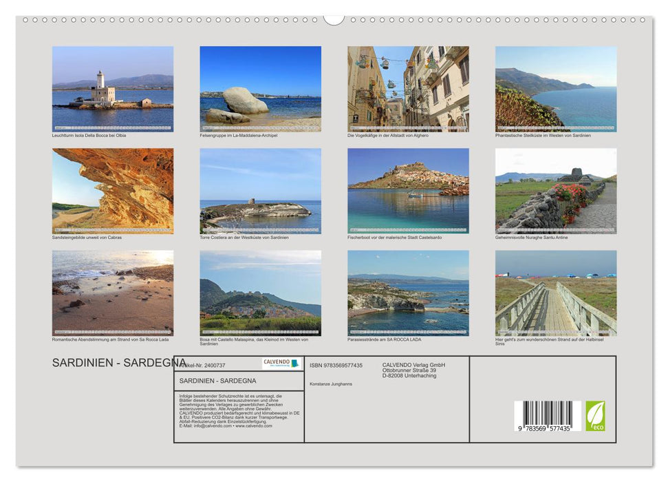 SARDINIEN - SARDEGNA (CALVENDO Premium Wandkalender 2027)