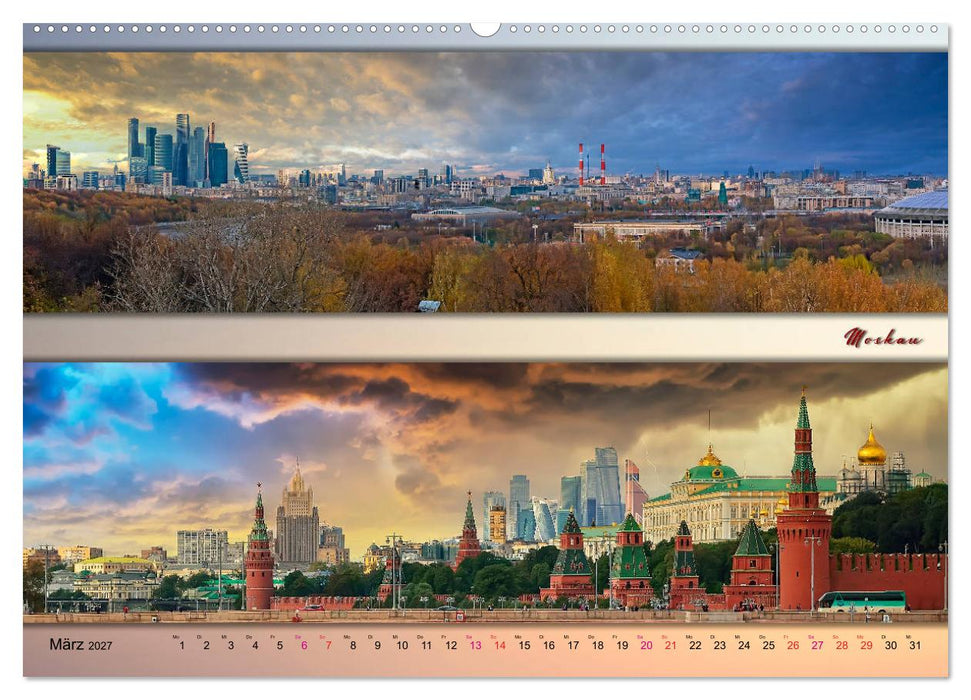 Faszinierende Städte, Panoramen (CALVENDO Wandkalender 2027)