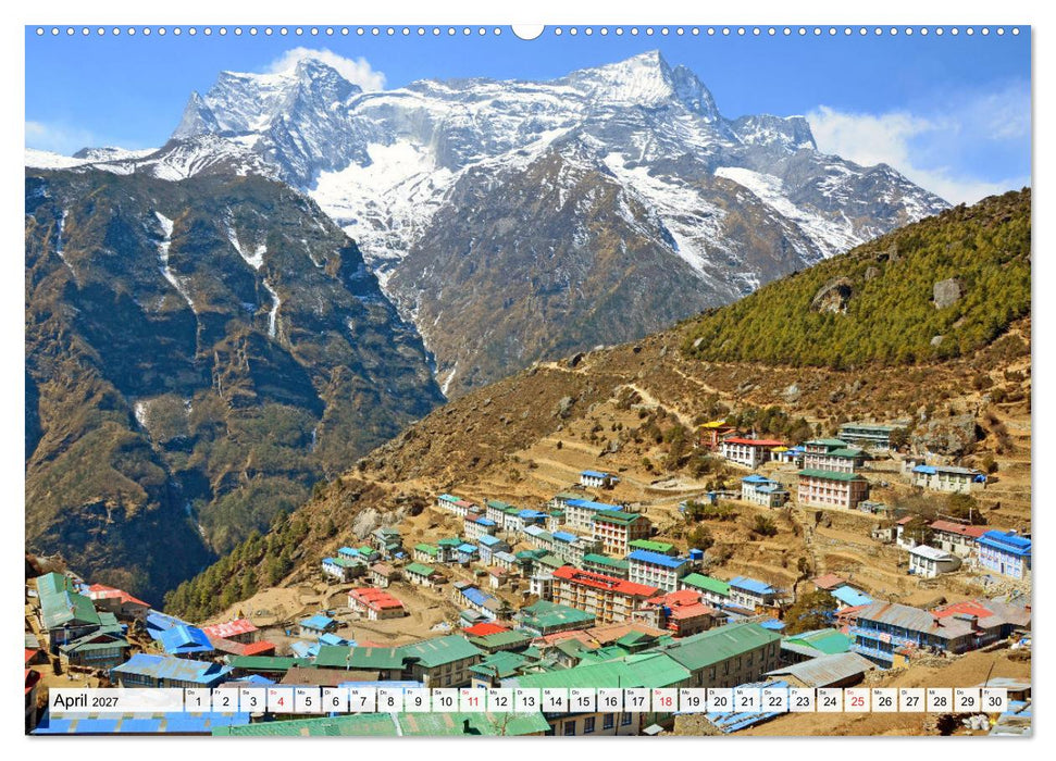 Wohnen im HIMALAYA (CALVENDO Premium Wandkalender 2027)