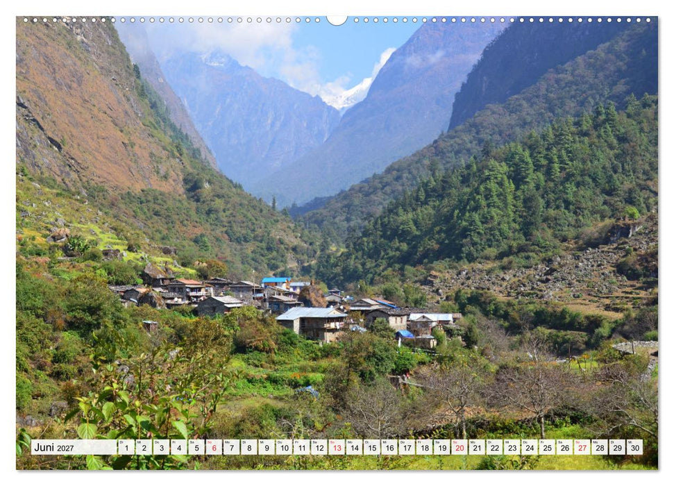 Wohnen im HIMALAYA (CALVENDO Premium Wandkalender 2027)