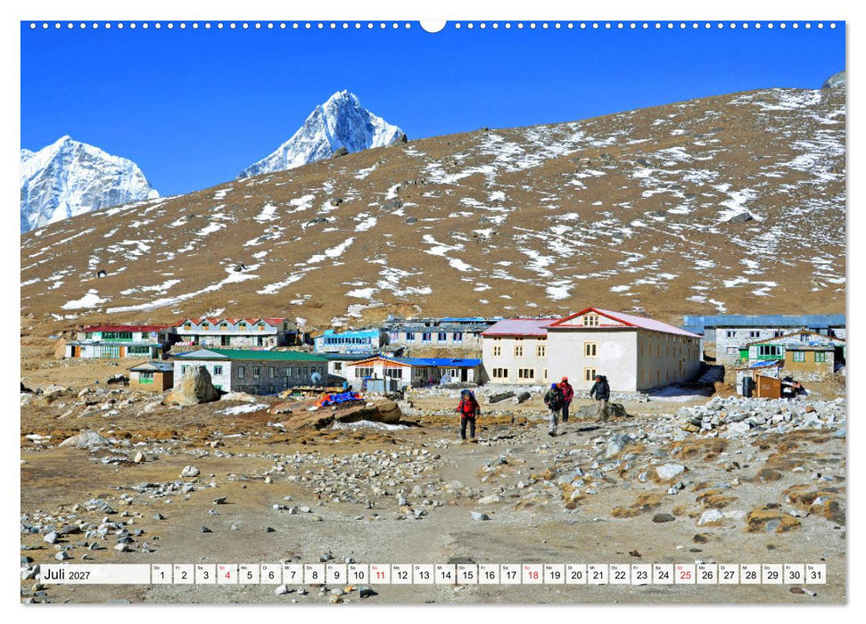Wohnen im HIMALAYA (CALVENDO Premium Wandkalender 2027)