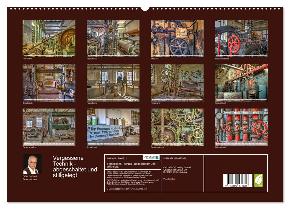 Vergessene Technik - abgeschaltet und stillgelegt (CALVENDO Wandkalender 2027)