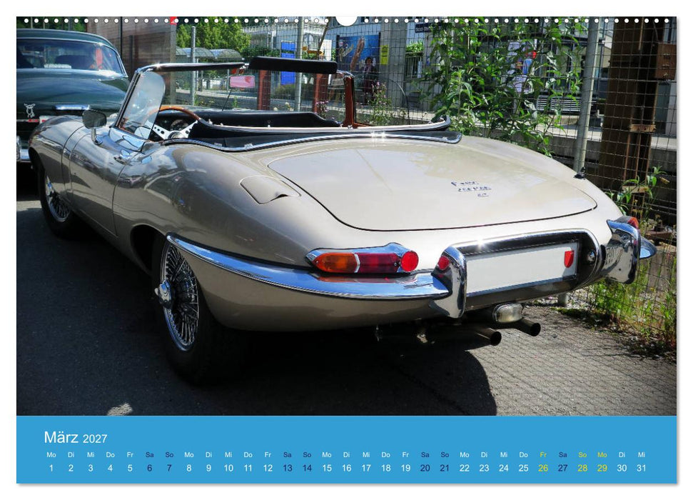 Jaguar E-Type Memorial (CALVENDO Wandkalender 2027)